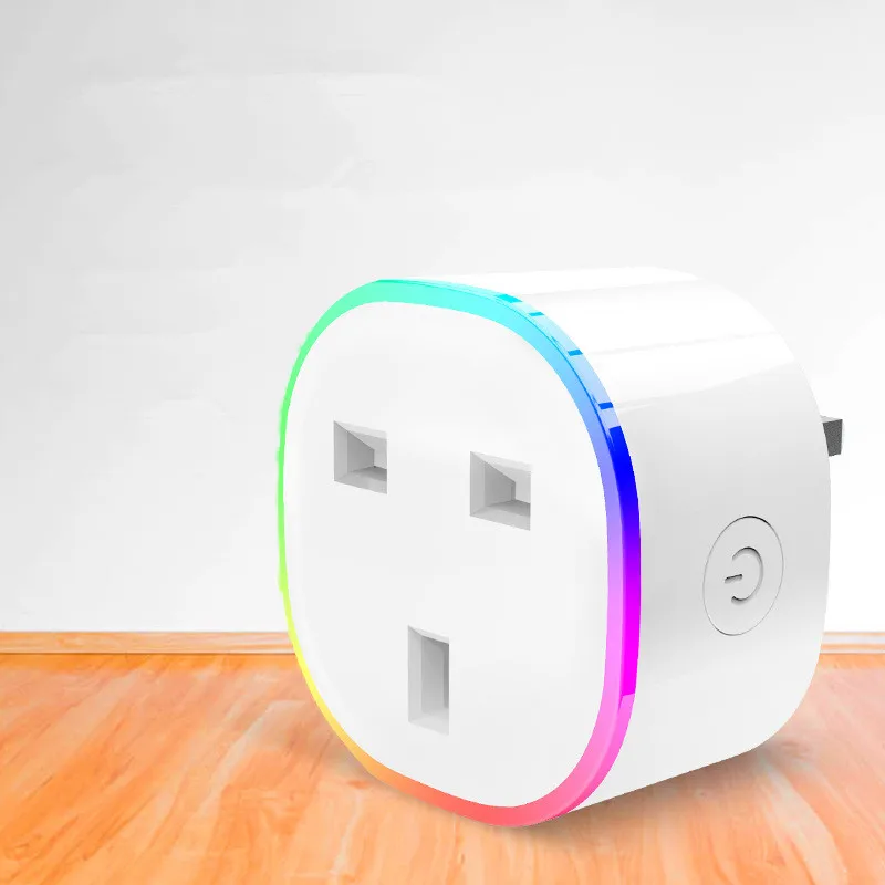 Excel Digital IOT RGB UK Wifi Plug 10A Light Night Wifi Socket Amazon Smart Plug UK