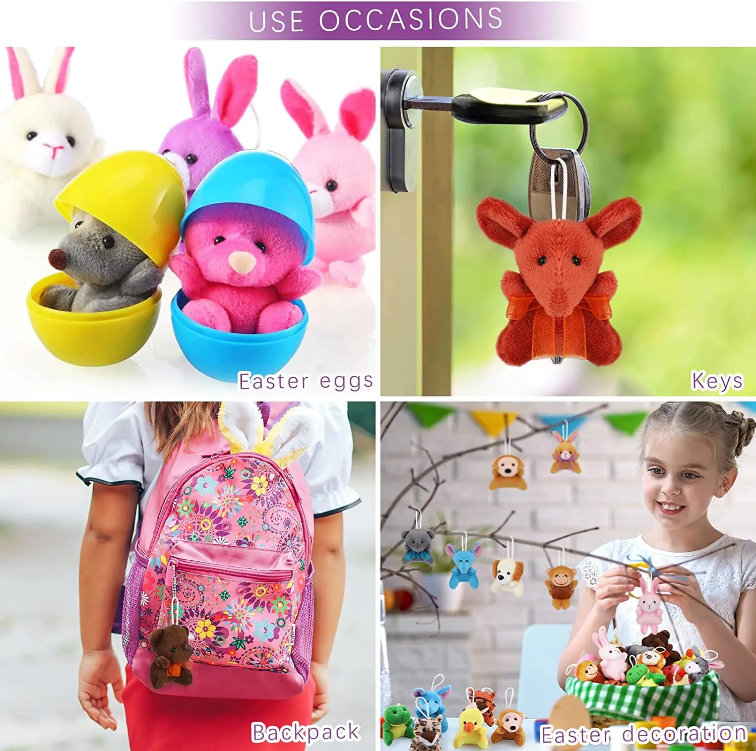 Pt Custom Design Soft Toys Stuffed Animals Party Favors Plush Keychain