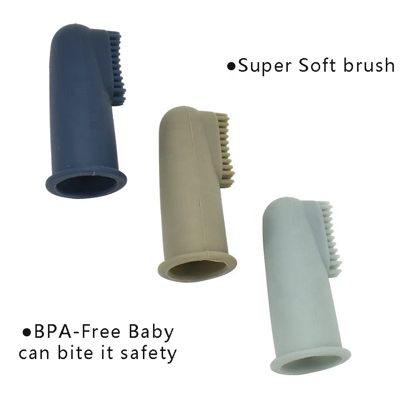 Silicone Finger Toothbrush For Toddlers And Baby Teething Finger