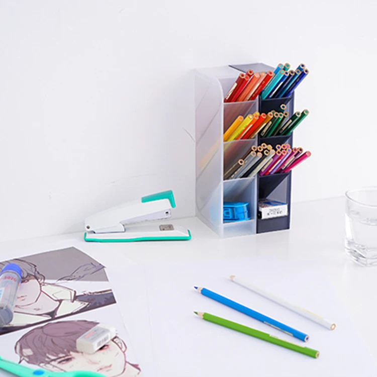 
Eco-friendly Multi-layer pen Storage Box Multifunctional pen holder 