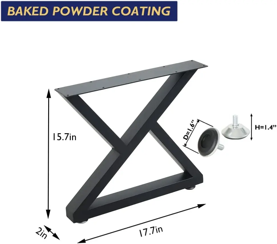 High Coffee Table Legs High Quality Metal Table Legs Black Industrial