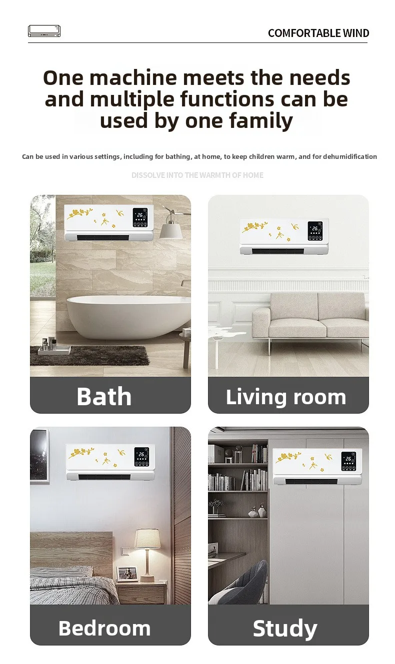 Electric Heater, 1500-2000W, Portable - detail 8