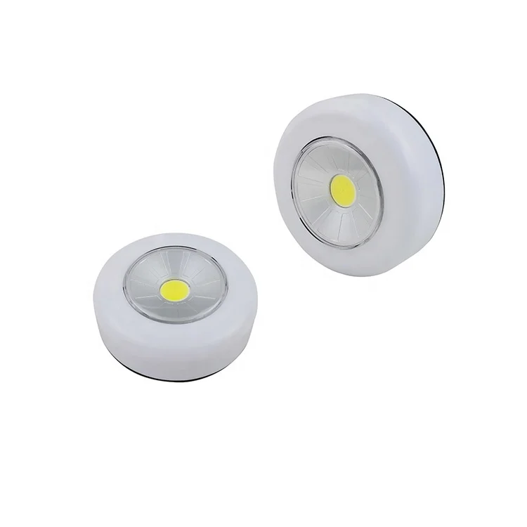 Low Voltage Kitchen Wardrobe Wireless Sticker Puck COB LED Under Cabinet Lights