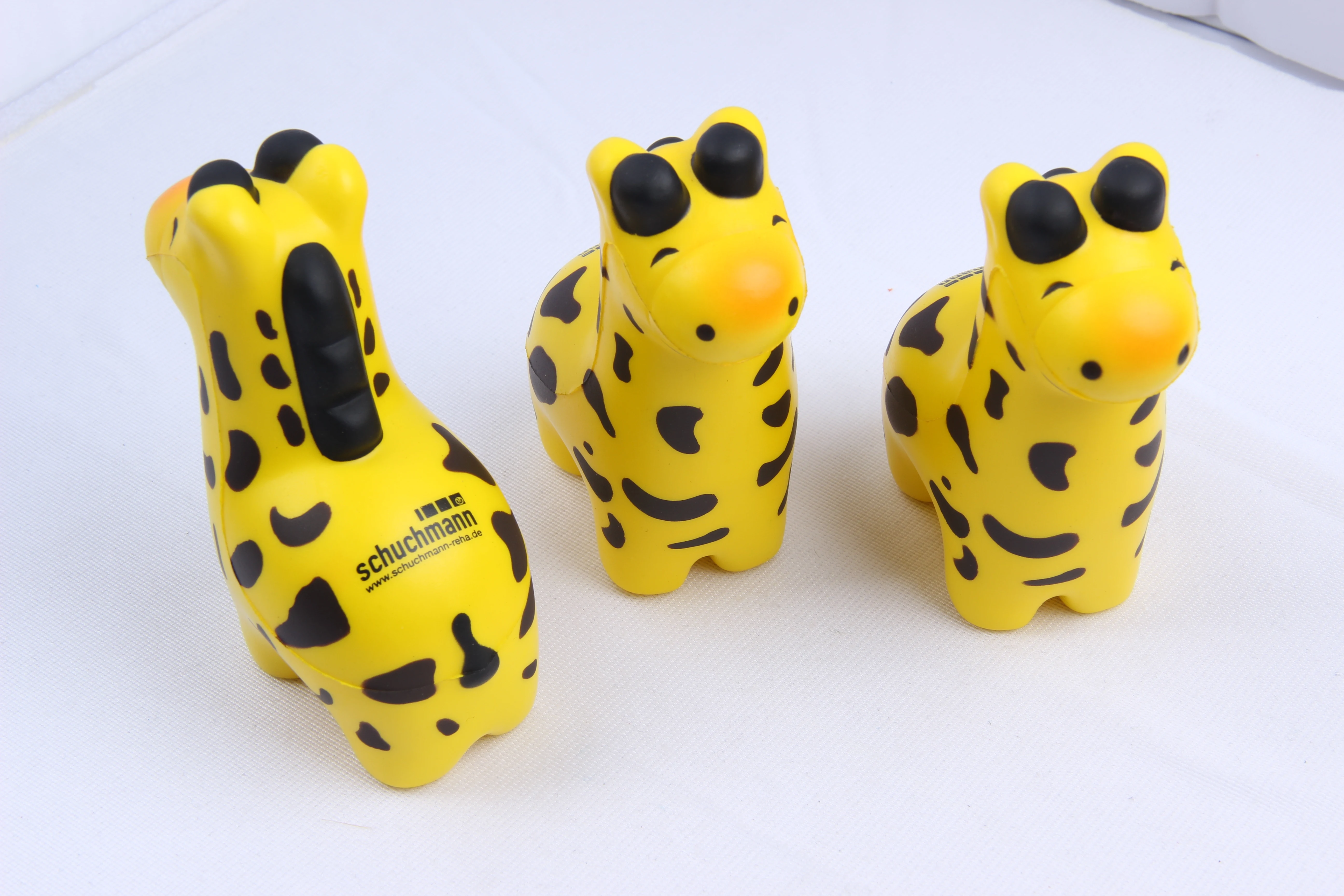 Pu Foam Custom Logo Printed Animal Giraffe Shape Stress Ball For Zoo