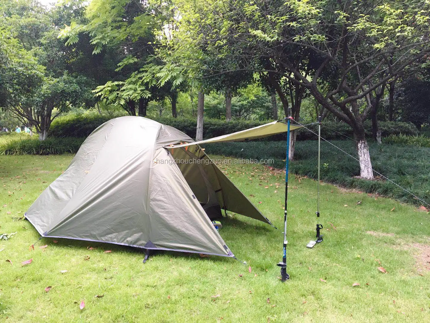 CZX-298 Army Green2 Person Nemo Hornet Ultralight Backpacking Tent,Nemo 2 Person tent can customize color and logo as needs