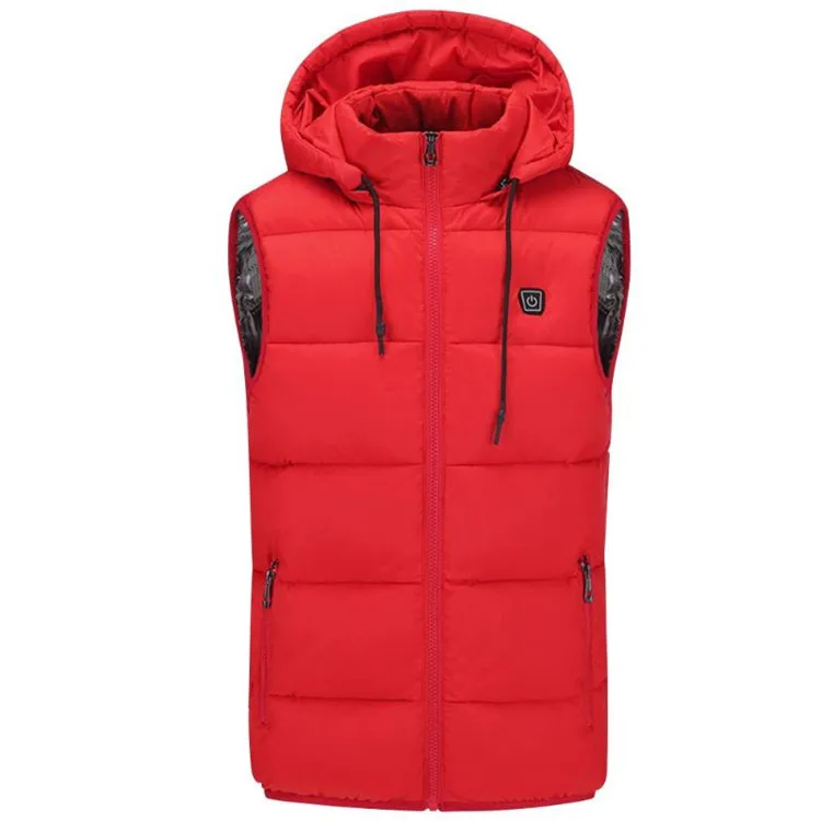 Winter Heated Advertising Vest Cotton USB Heating Thermal Hot Vest Excellent Chiffon Conventional Thickness Down 100% Cotton