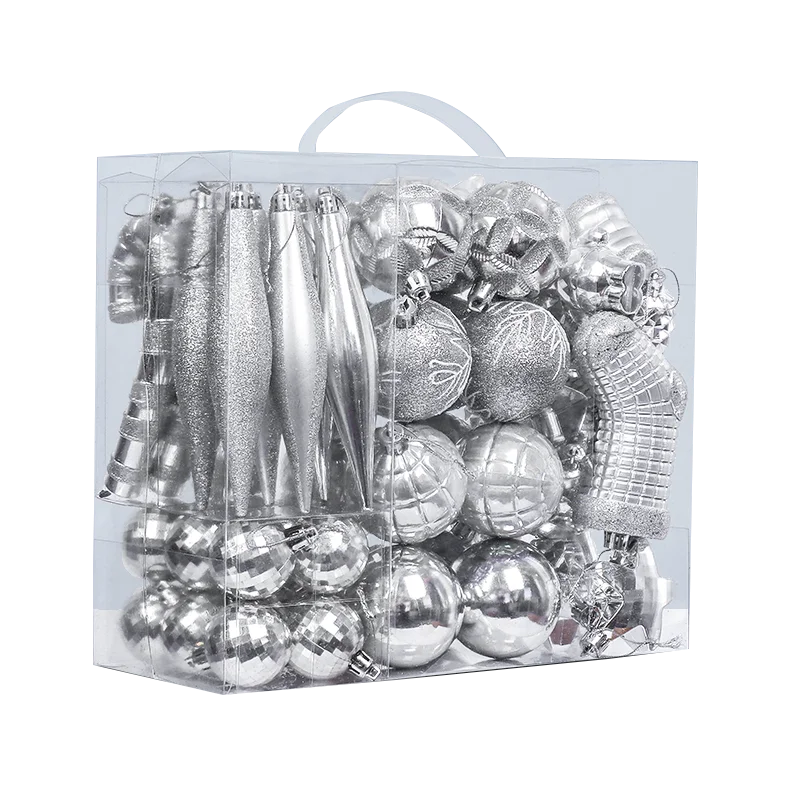 GANGHENG 54pcs Assorted Navidads Productos Novedosos Christmas Tree Decoration Ornaments Set manufacture