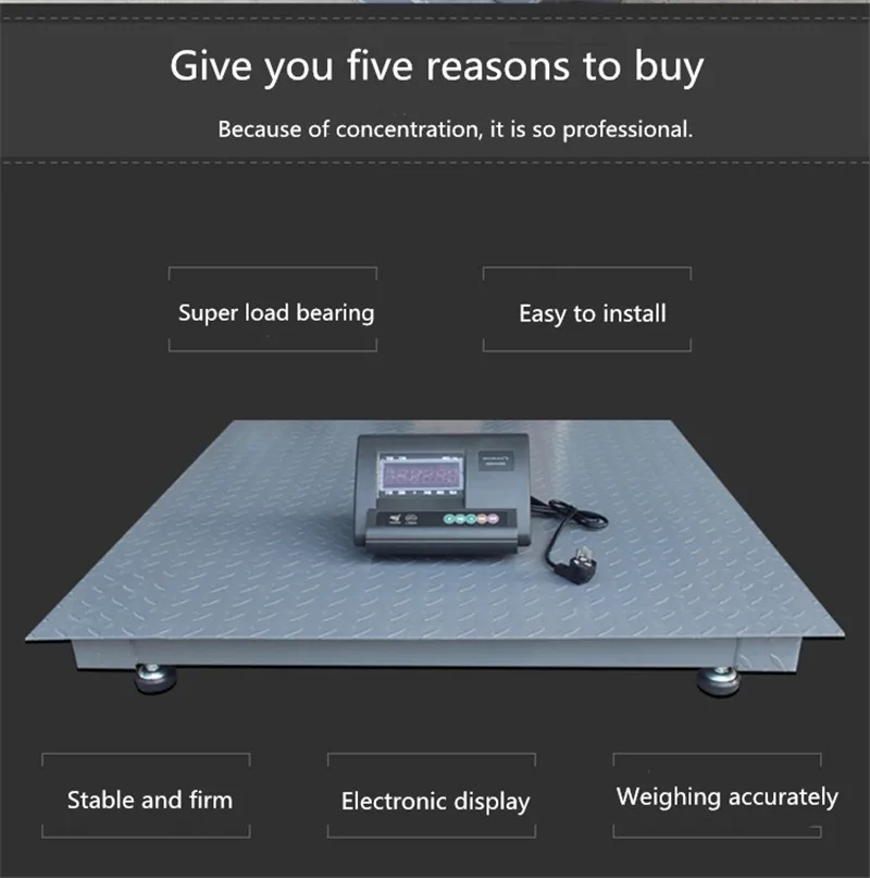 Digital Platform Floor Weighing Scale - 3 Ton Capacity