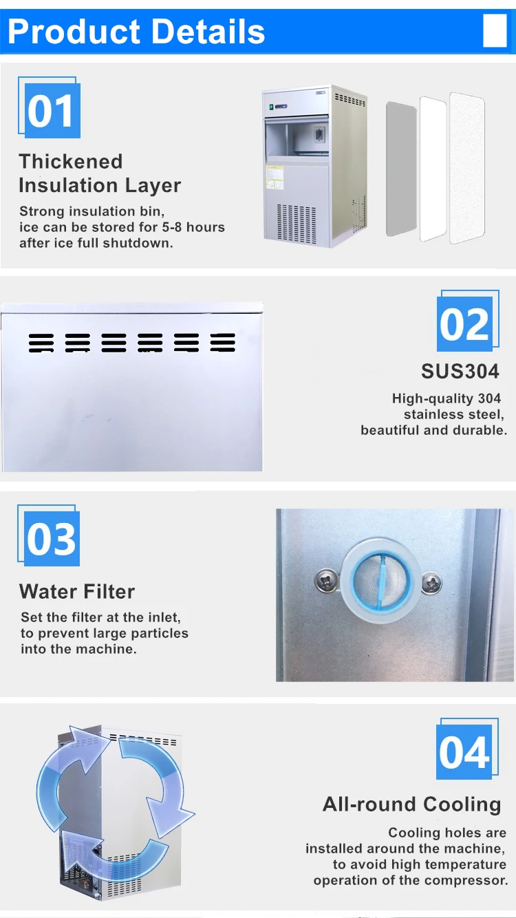 Ice Machine, 50Kgs, IMS-50 - detail 6