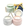 classic custom lavender scented luxury candle essential oil soy wax scented candles ceramic jars for wedding home decoration