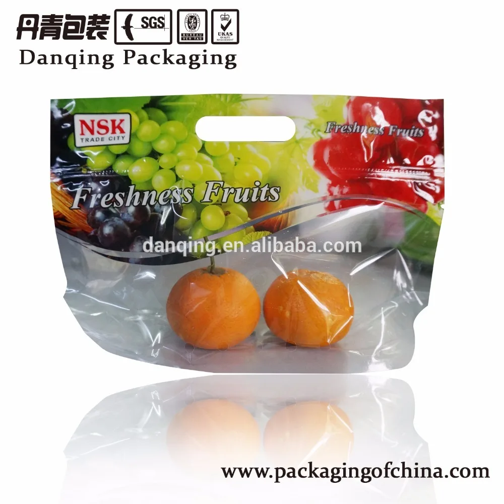 DQ PACK China suppliers New products for fruit packing bags of disposable Transparent plastic fruit liner food pouch