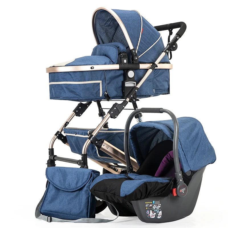 Anti-explosion Wheels High Landscape Baby Stroller