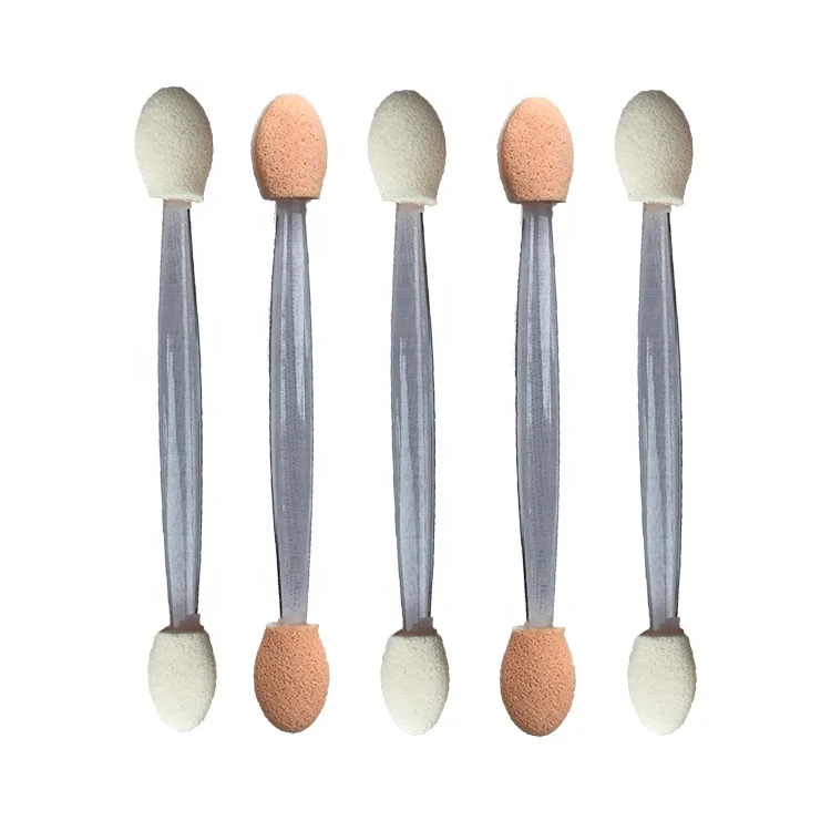 
Factory Wholesale Cheap Mini Dual-end Disposable Sponge Eyeshadow Applicator with Foam Tip 