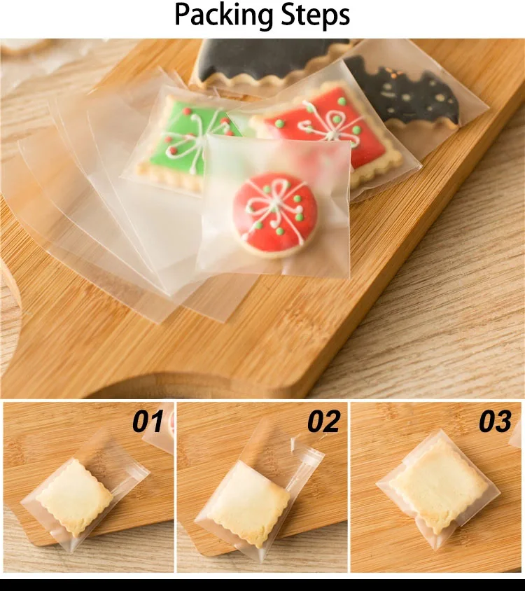 Resealable Transparent Custom Polybag Packaging clear Plastic Poly Opp ...