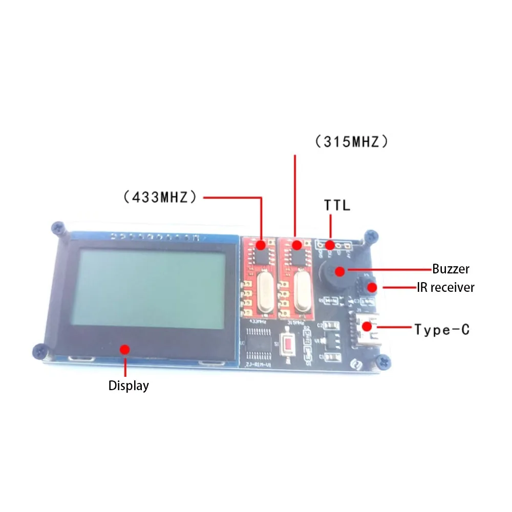 Taidacent 315mhz 433mhz Ir Remote Controller Assistant Kit Remote Control Frequency Reader
