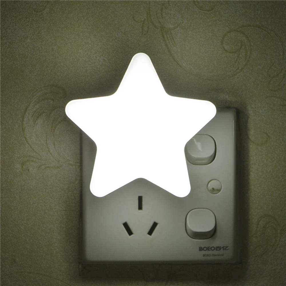 Details about   Eu Light Sensor Control Mini Star Led Night Light Children Bedroom Bedside Lamp
