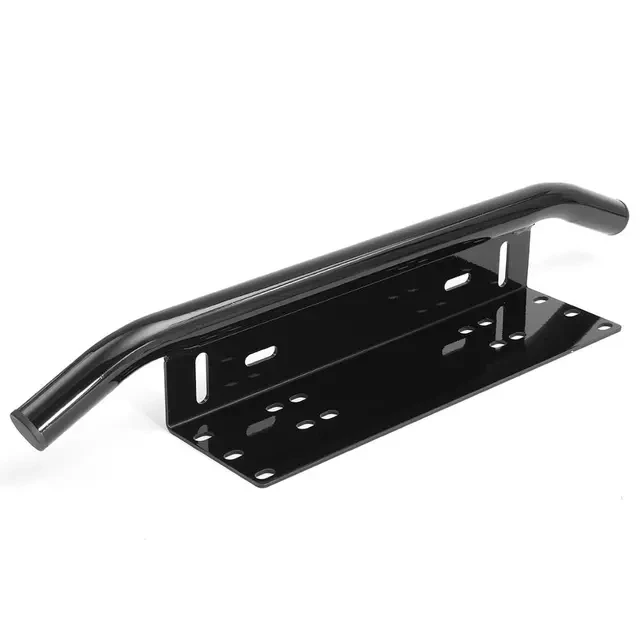 Light Bar Mount Aluminum Bull Bar Style Front Bumper Number Plate Frame ...