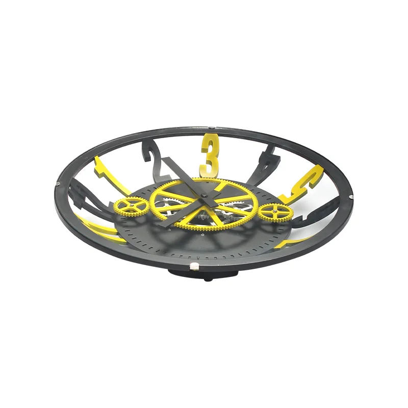 
New 2020 Round Cutout Modern Digital Gear Large Wall Clock 