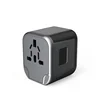 oem brand logo travel adapter eu au uk usa plugs all in one design travel adaptor