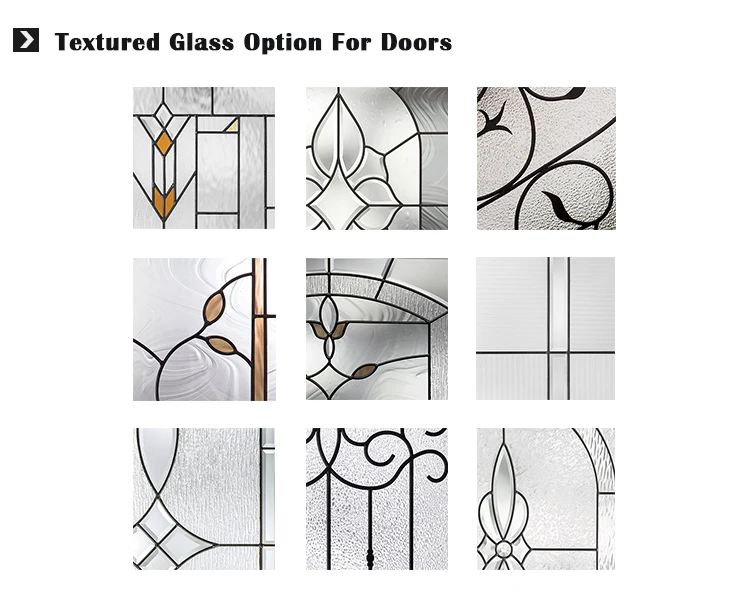 Fiber 3 panel glass insert wood interior office french doors