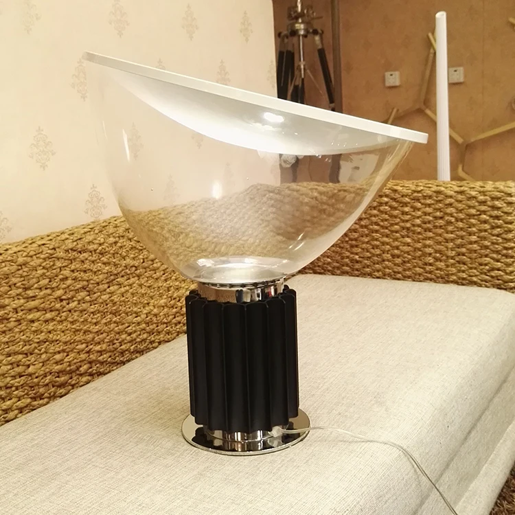 Modern Decorative Luxury Living room Aluminum alloy and Glass Radar Taccia Table Lamp