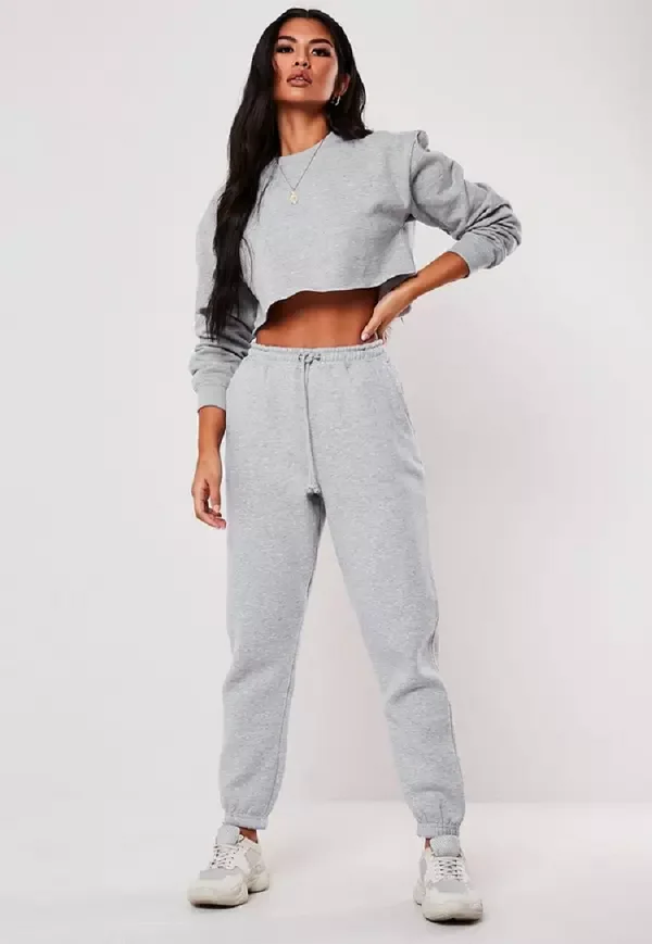 grey marl oversized 90s joggers