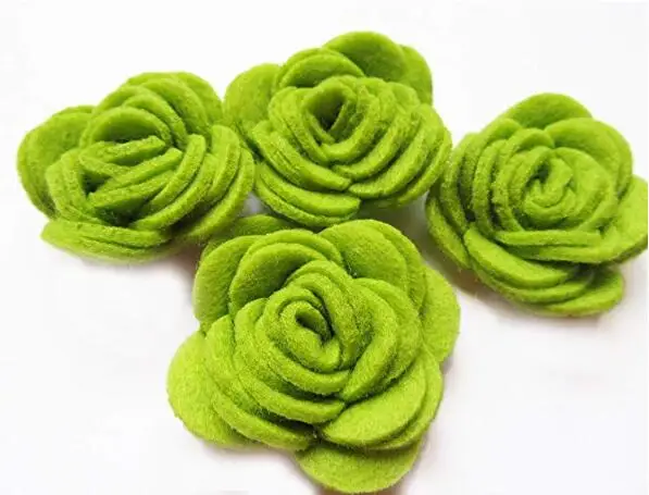 Felt Rose Flowers Applique for DIY Headband Hair Accessory Craft