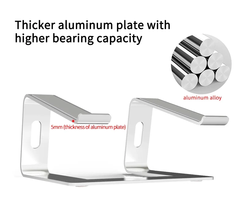   Best Laptop Ergonomic Stand 2020 Aluminum Adjustable Laptop Computer Stand for MacBook Pro