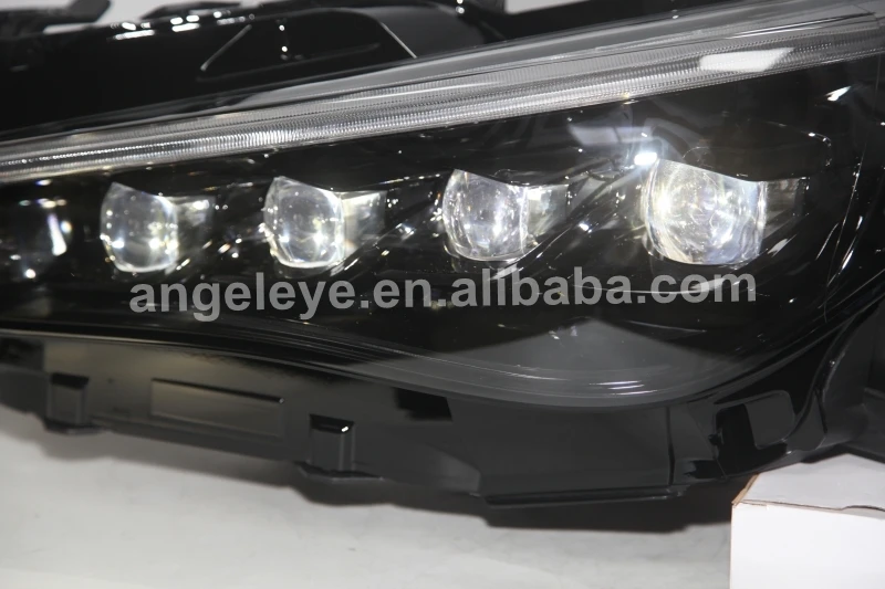Full led headlight For NISSAN Infiniti q50L Black Housing LD