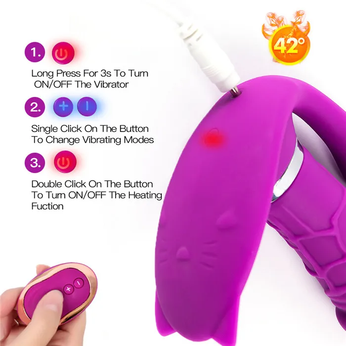 High Quality Strap On Dildo For Women Wireless Butterfly Vibrator Usb