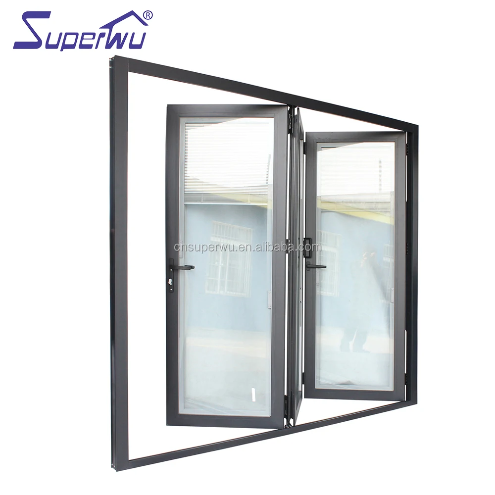 10 Year Warranty China Aluminum Balcony Glass Folding Door Manufacture