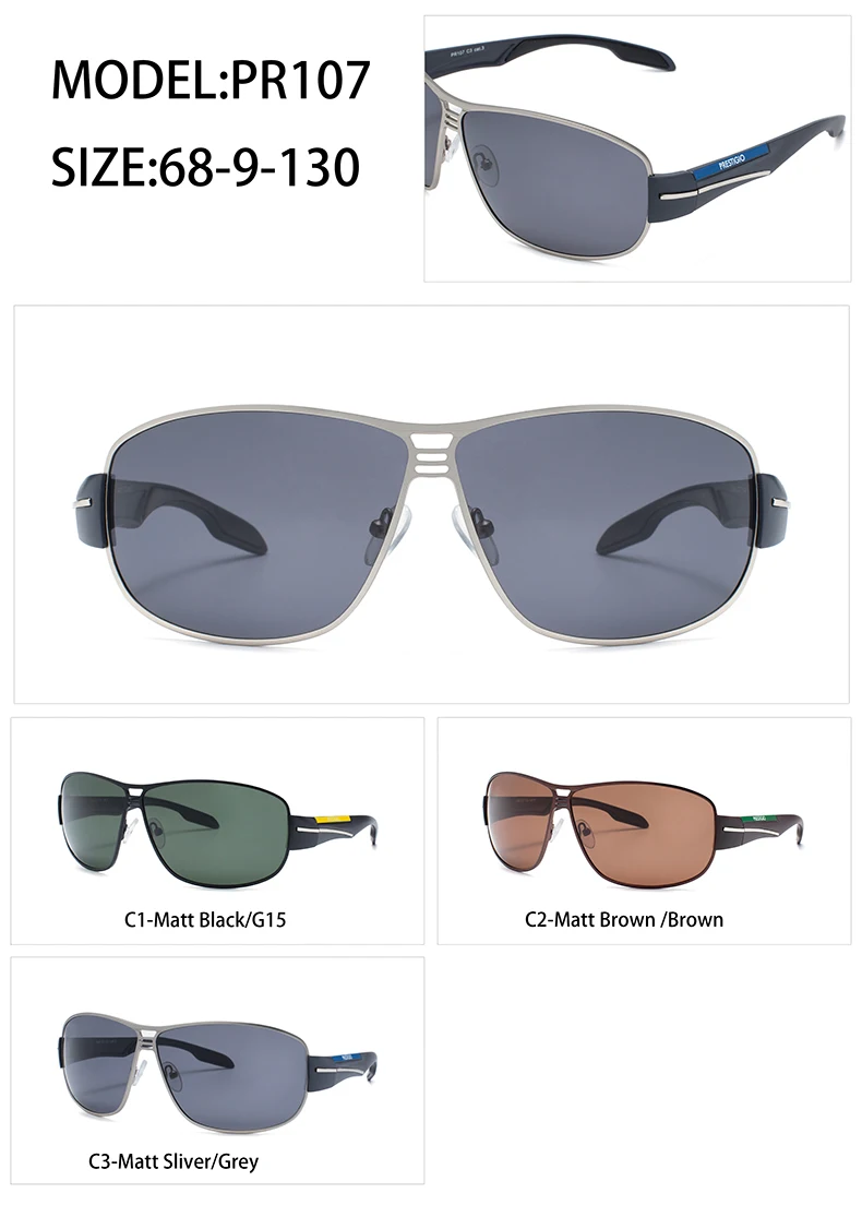 EUGENIA Stainless TR90 Cycling Men UV400 Polarized Sports Sunglasses