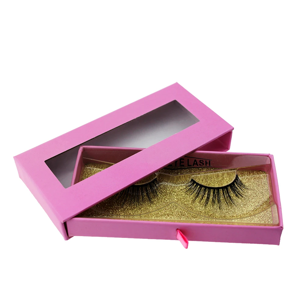 

3D mink lashes,2 Pairs, Nature black