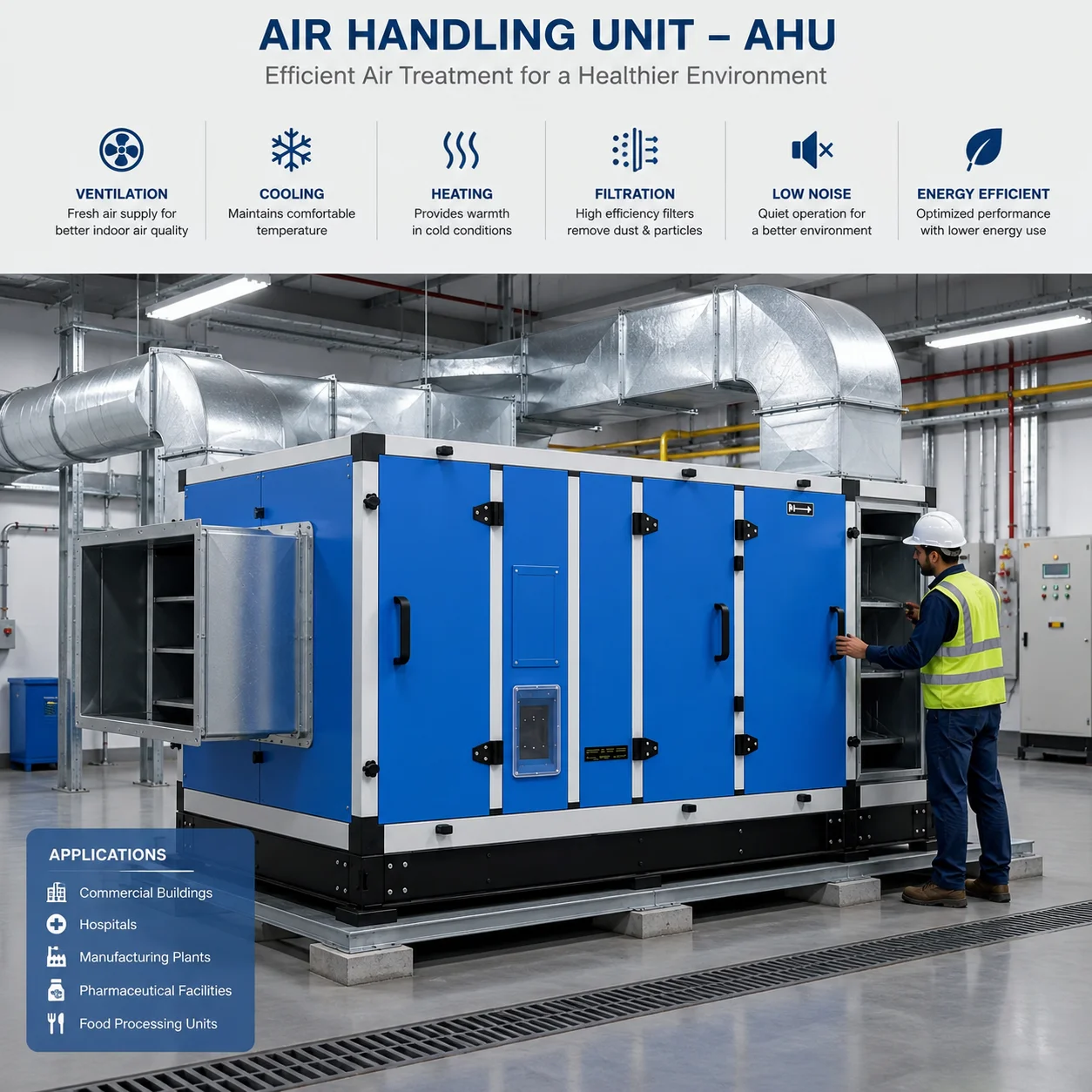 Air Handling Unit, HVAC, AHU - detail 4