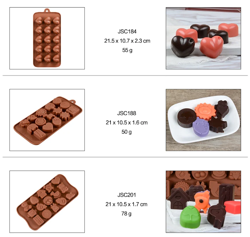 3D Silicone Chocolate Mould  DIY Candy Cake Cookie Mold Decor Baking Mold Tool 