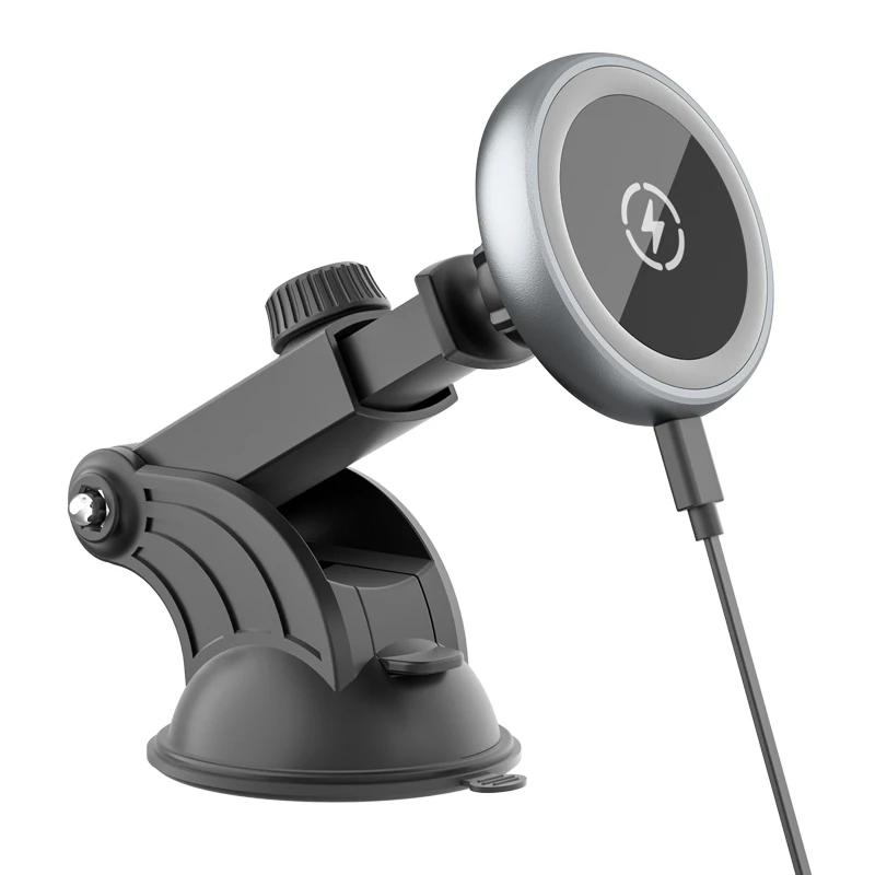 热卖15w快速充电12v n52磁铁手机充电器qi无线iphone车载充电器12