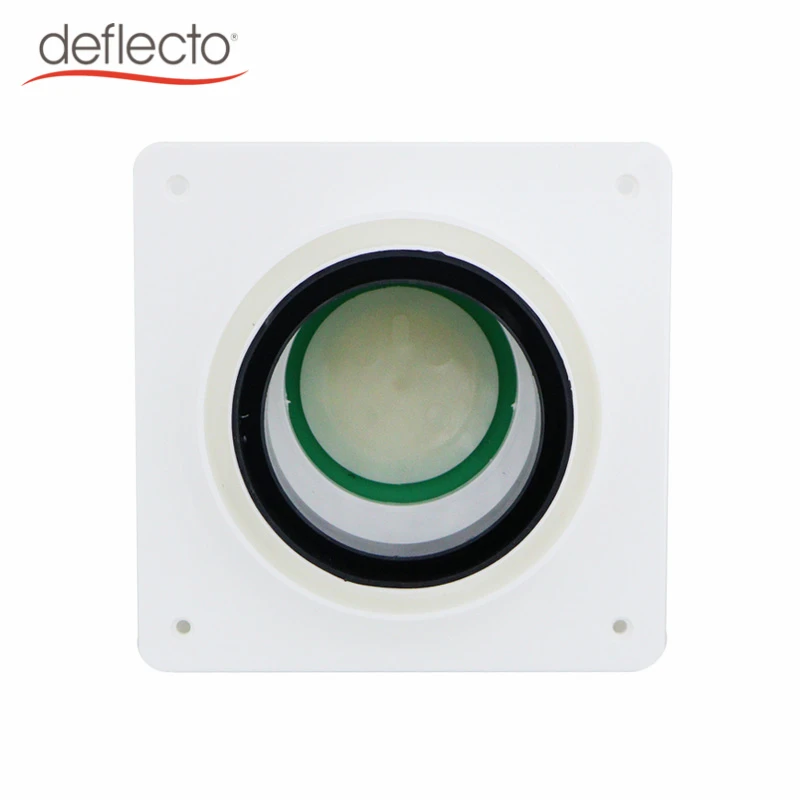 80mm Cooker Hood Vent Draft Blocker Single Flap Check Valve With Rubber For Kitchen Venting