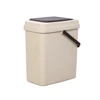 Plastic Press Rolling Cover Type Waste Bin Kitchen Hanging Garbage Can