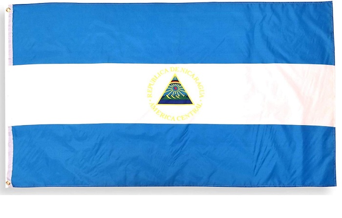 Suministro De 3x5 Nicaragua Banderas Nacional Impresión De Tela De