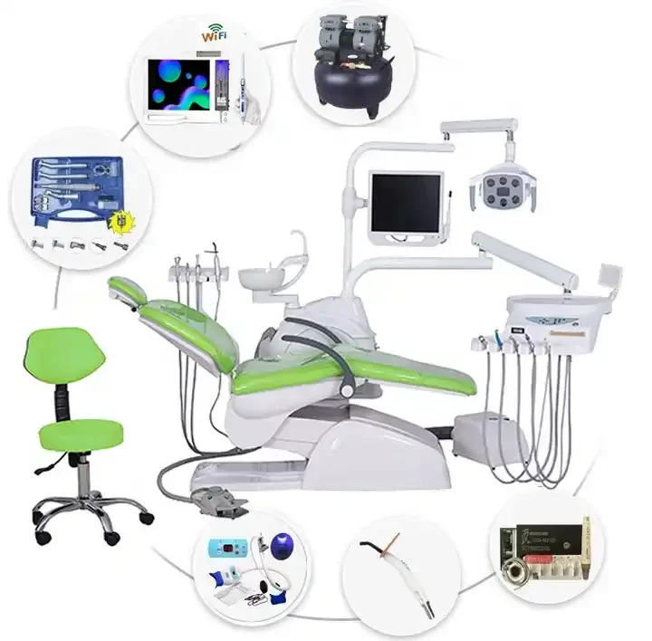 wholesale price  top mounted tray design hospital dental equipment new clinic customized dental chair package factory