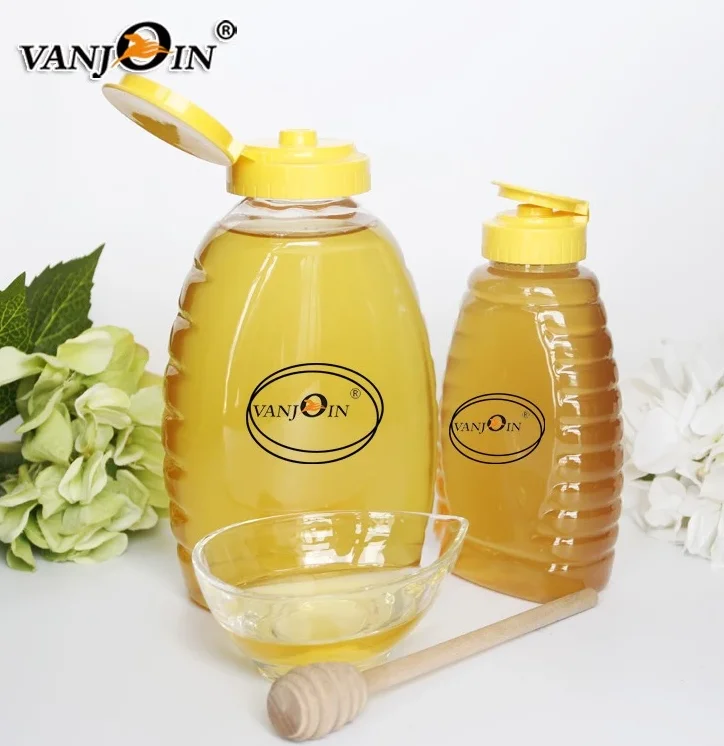 Pet Plastic Bottle Honey Bottle 360g 500g 1kg Clear Pet Squeeze Food