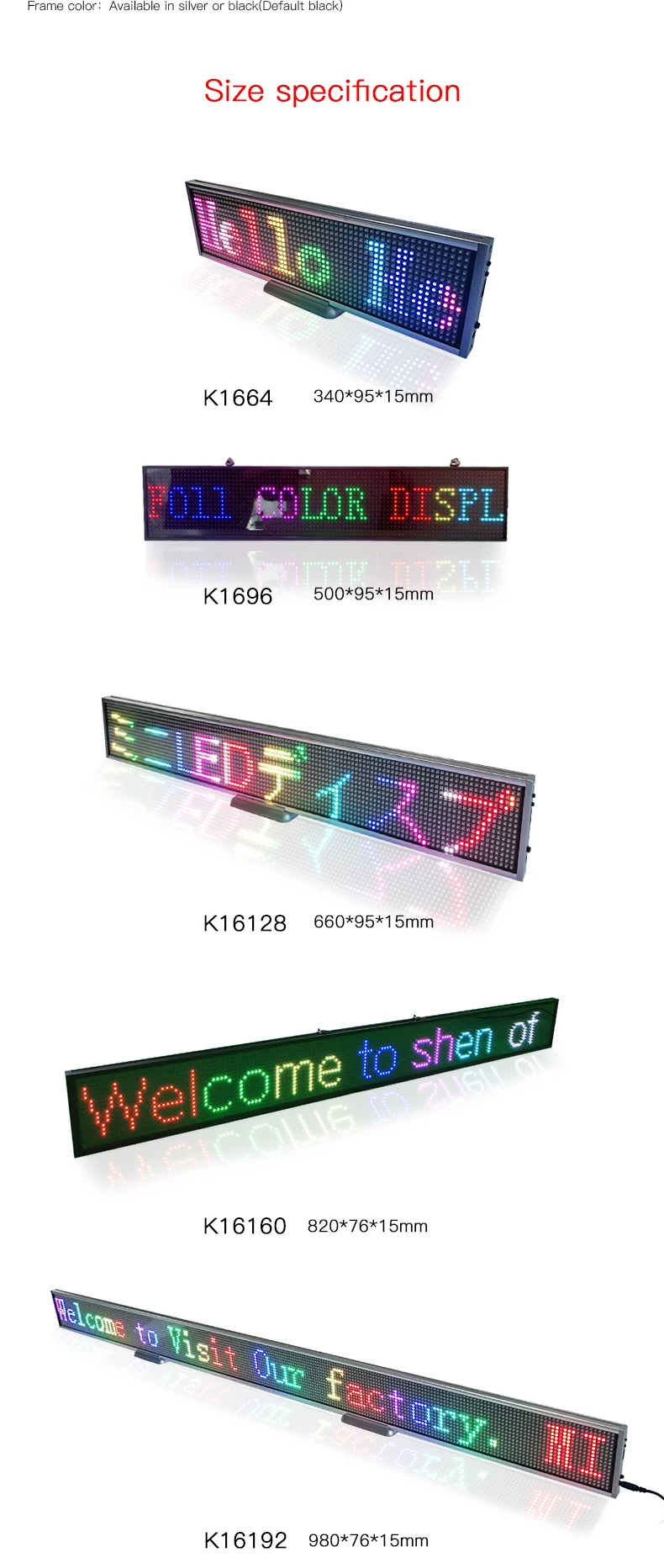 Iledshow Programmable Led Moving Message Sign Board P5 Super Thin Wifi