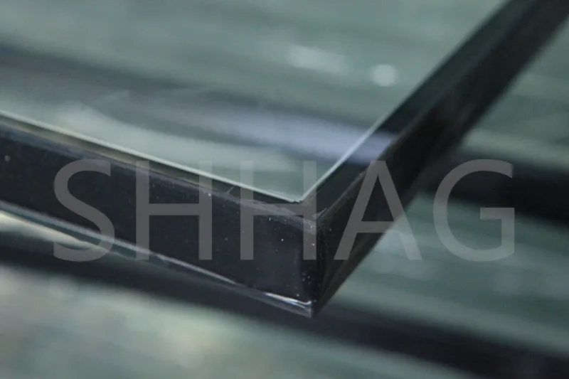 Triple pane glass with argon gas filled for chillers