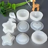 Diy crystal epoxy mould Maple Leaf Shell Round Love Hearts Hollow Sands Mobile Shell Silicone Mold Jelly Fondant Cake Chocolate