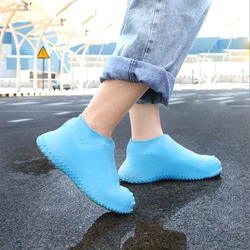 Foldable Coveralls Rain Shoes Waterproof Silicone Shoe Cover