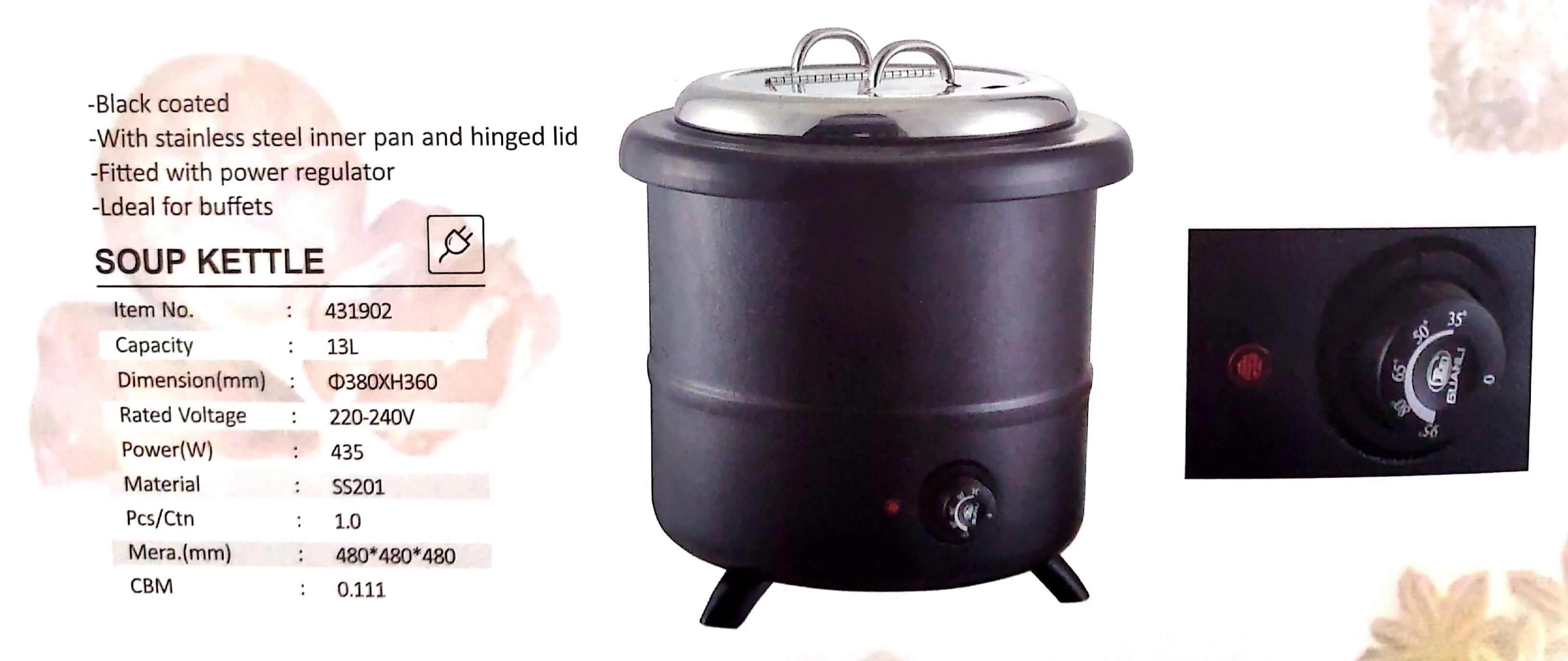 Heavybao High Quality Buffet Tableware Electric Soup Pot Warmer - China  Soup Kettle and Cooking Pot price