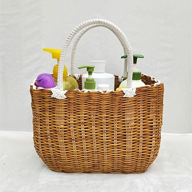 New Arrival Multipurpose Rattan Woven Women Handbags Rattan Picnic