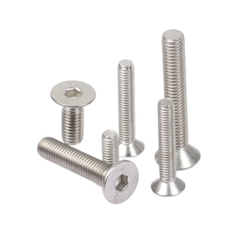 Slotted,Flat Socket,Grub Screw Stainless Steel Countersunk Screws Head ...