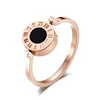 New rotating ring, rose gold Roman numerals female ring
