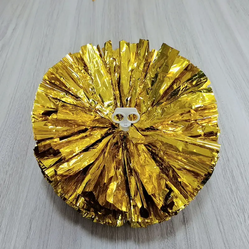 Metallic Cheerleading Pom Poms Wholesale For Kids Boy Girl Adults